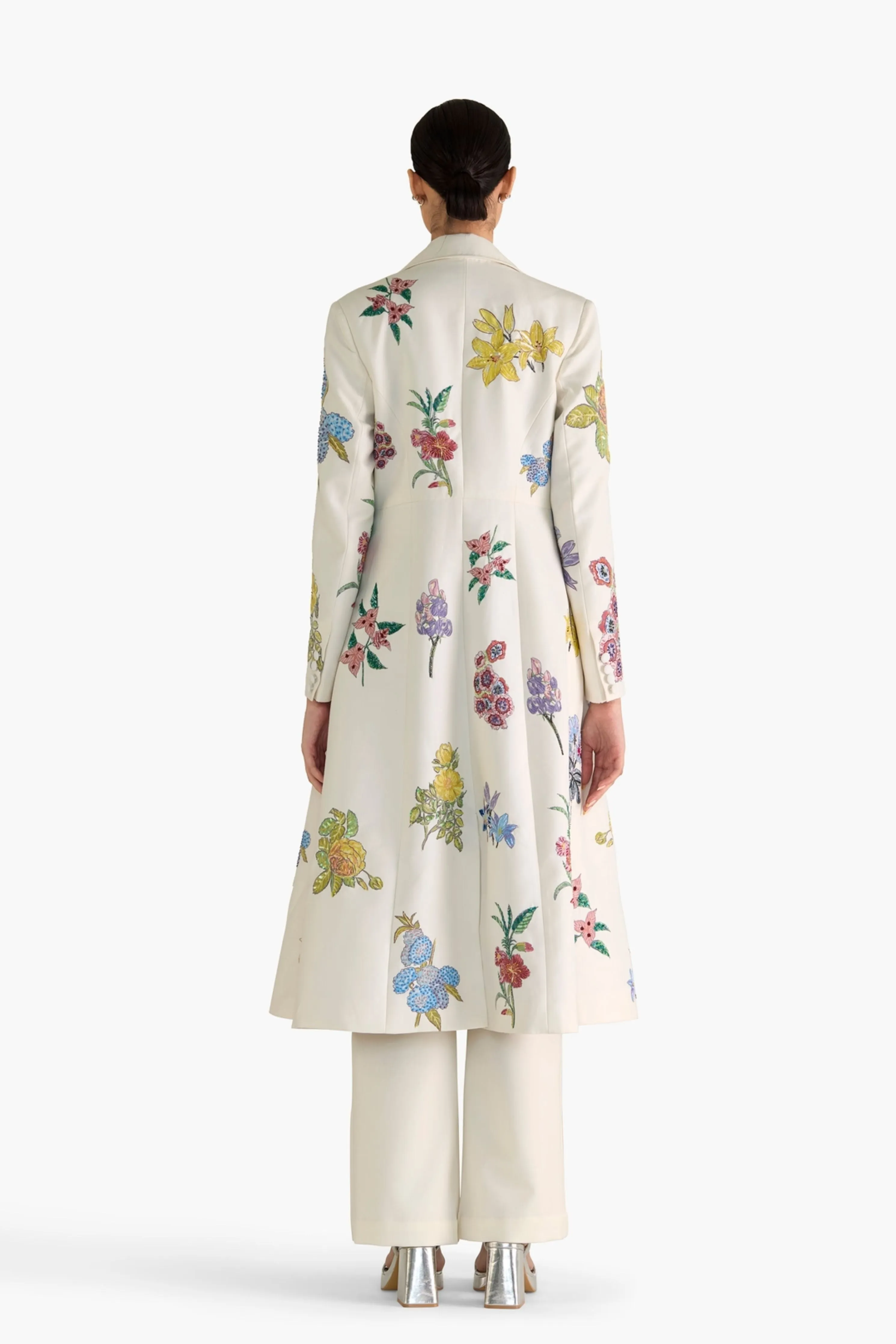 Botanical Printed Trench