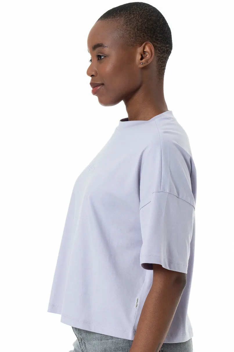 Boxy Branded T-Shirt _ 152278 _ Blue