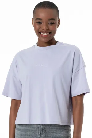 Boxy Branded T-Shirt _ 152278 _ Blue