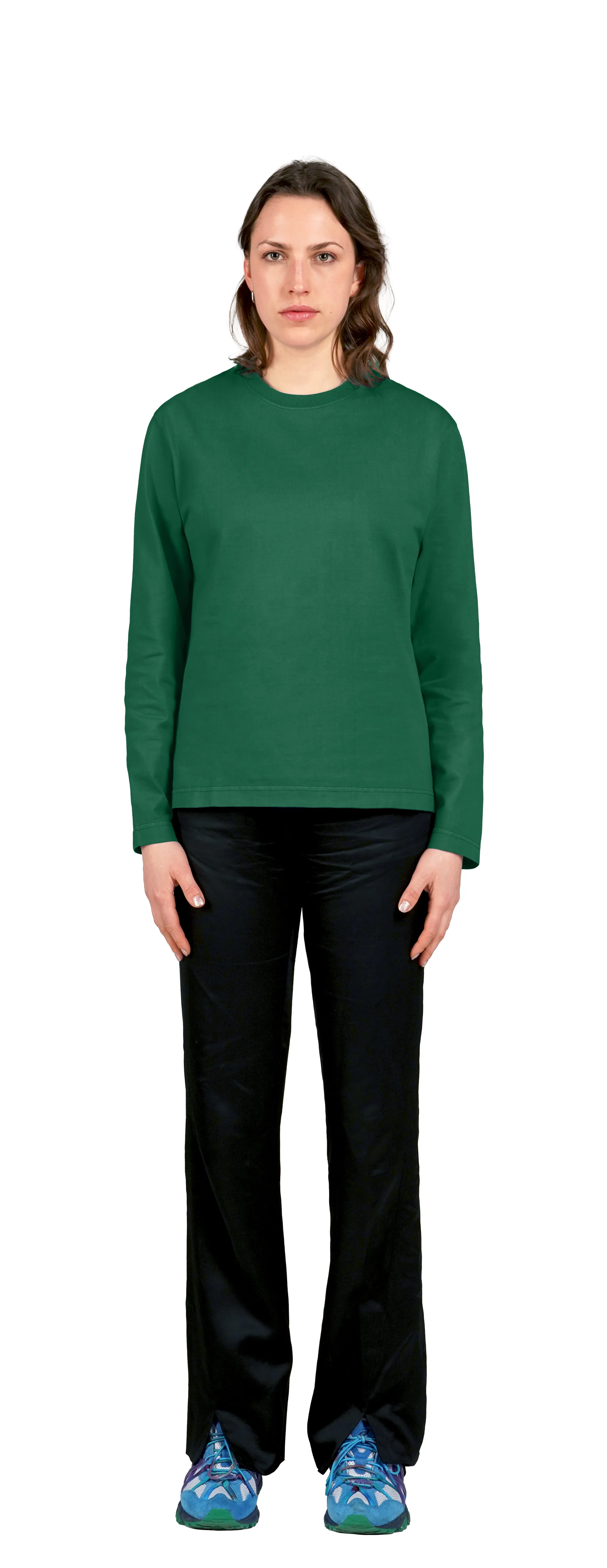 Boxy Longsleeve, Cedro Green