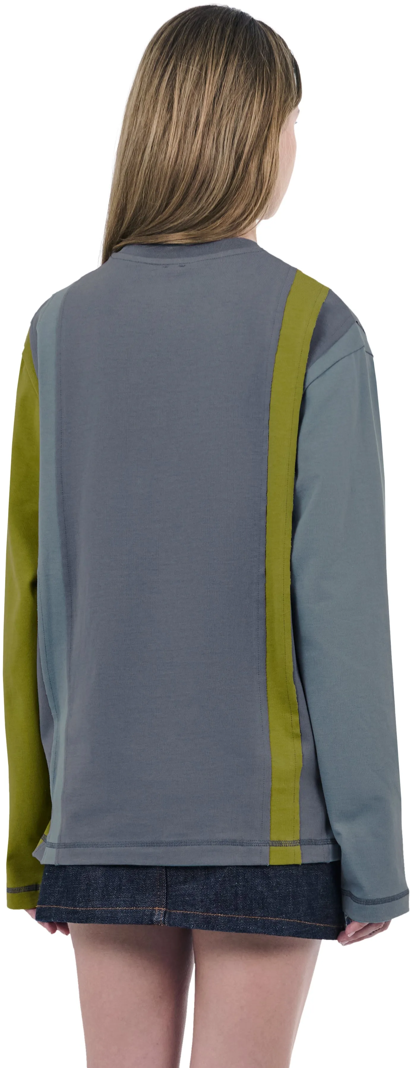 Boxy Longsleeve Patchwork, Mossy Quilt