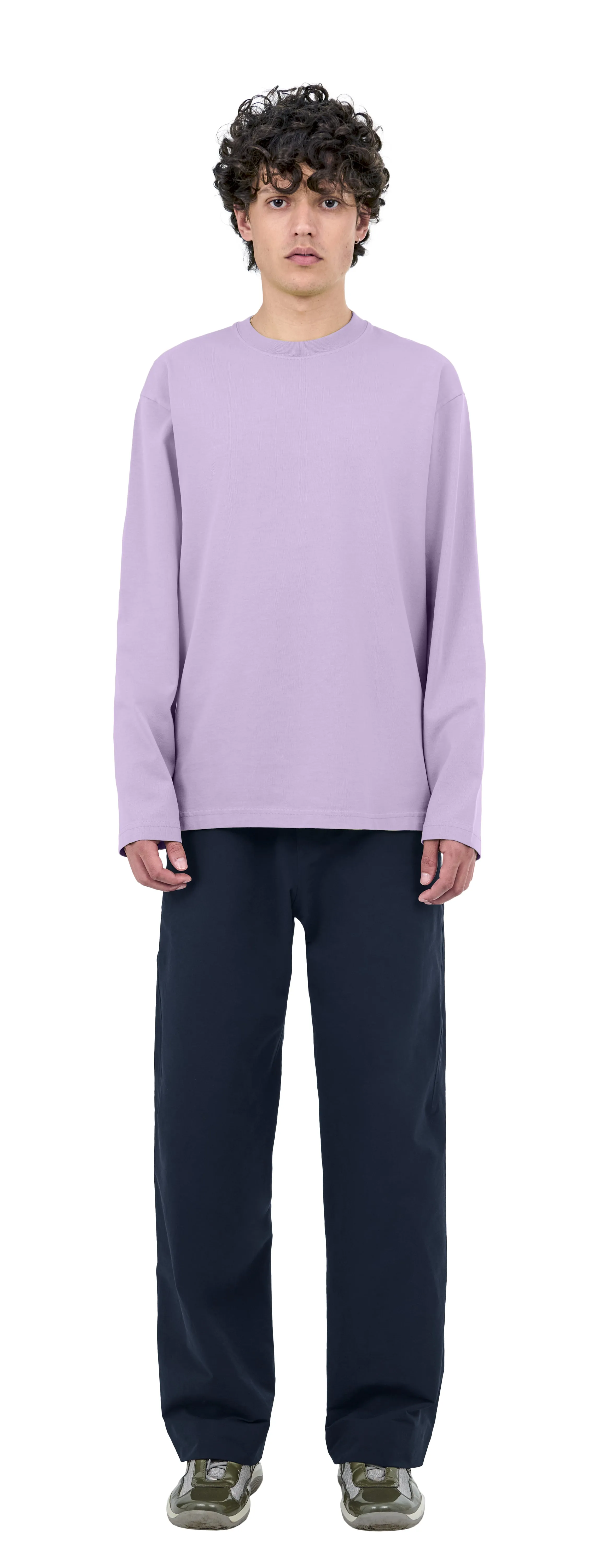 Boxy Longsleeve, Violet Iris