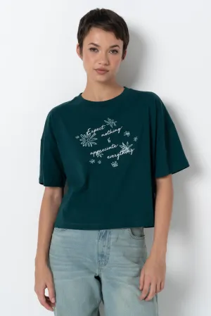 Boxy Statement T-Shirt _ 157817 _ Green