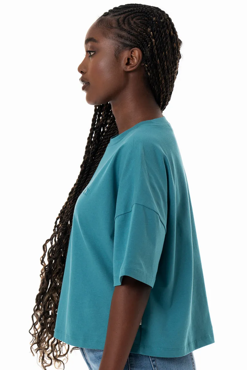 Boxy T-Shirt _ 154362 _ Teal