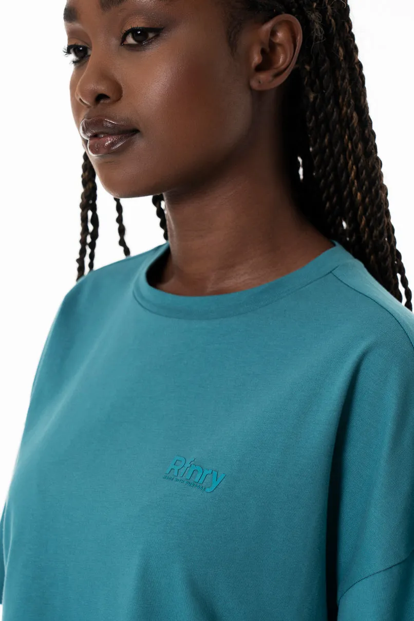 Boxy T-Shirt _ 154362 _ Teal