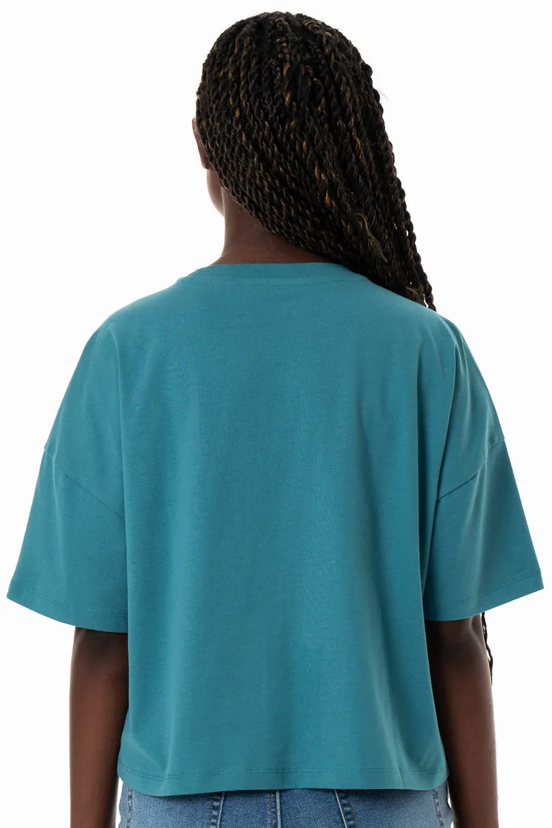 Boxy T-Shirt _ 154362 _ Teal