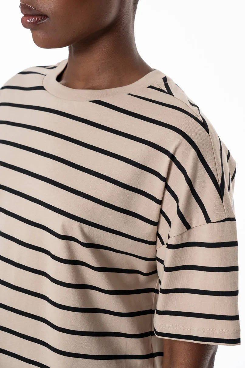 Boxy T-Shirt _ 154937 _ Stone