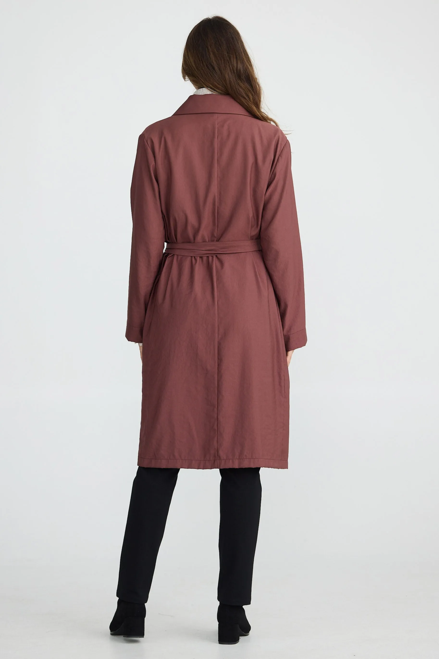 Brave & True -  Parker Trench Coat - Chestnut