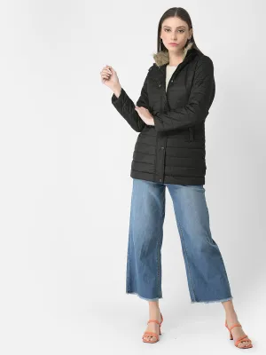 Brown Longline Tie-Up Jacket