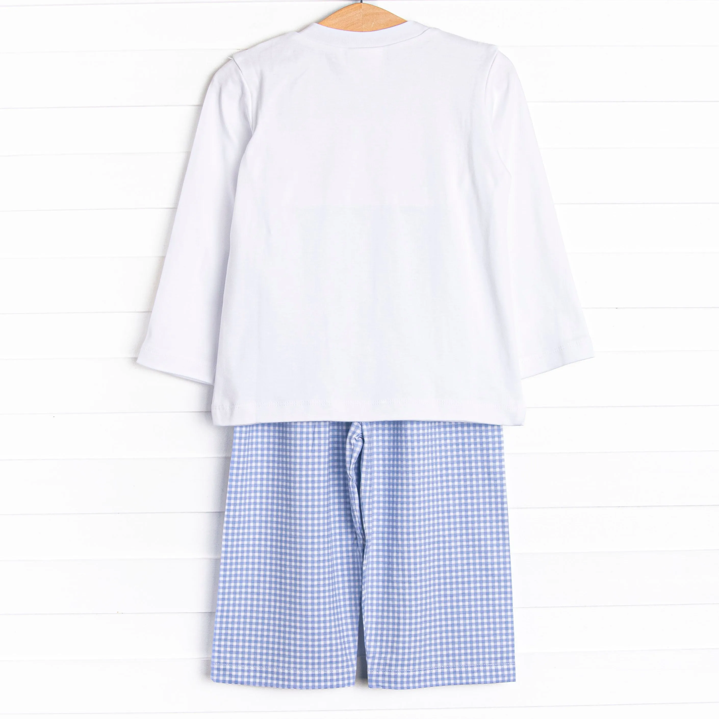 Bumper to Bumper Smocked Pant Set, Blue
