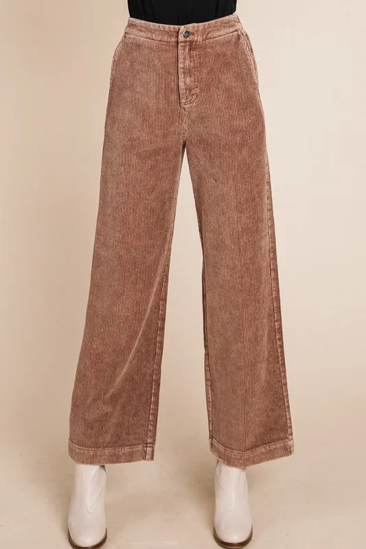 Camel Wide Leg Pants