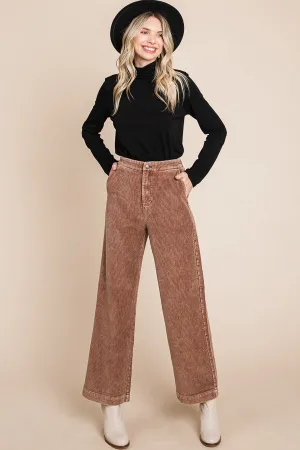 Camel Wide Leg Pants