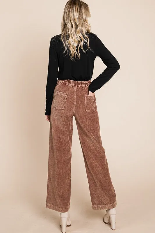 Camel Wide Leg Pants