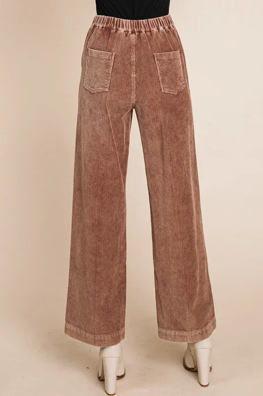 Camel Wide Leg Pants