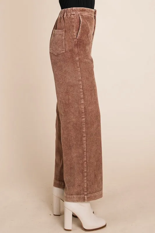 Camel Wide Leg Pants
