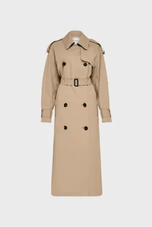 Camilla and Marc Evans Classic Trench Coat in Sand