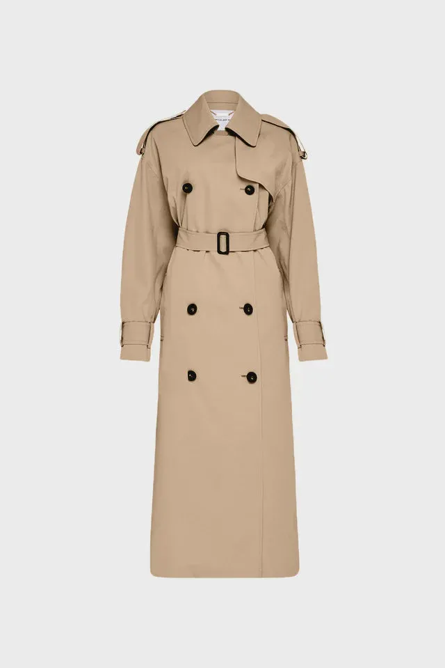 Camilla and Marc Evans Classic Trench Coat in Sand