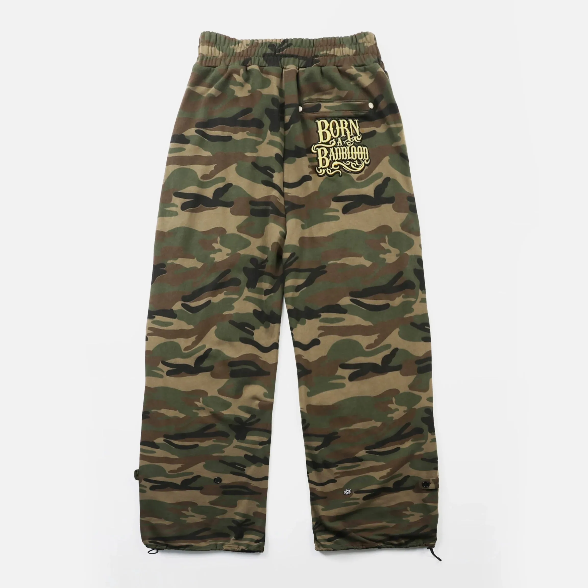 Camouflage Wide-Leg Pants