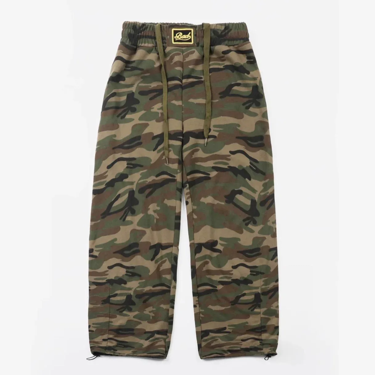 Camouflage Wide-Leg Pants