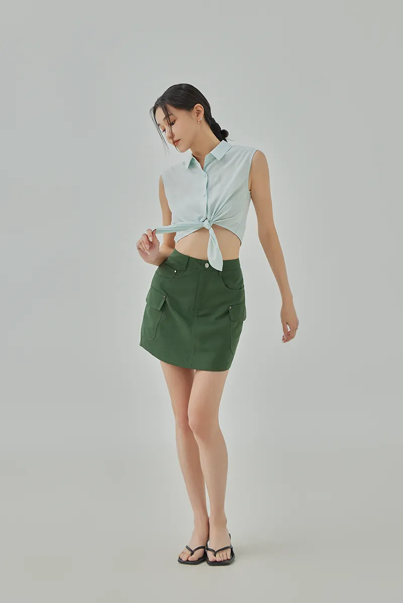 Cardine Utility Mini A-Line Skirt