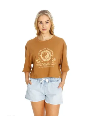 CELESTIAL SUN HERITAGE CROP TEE