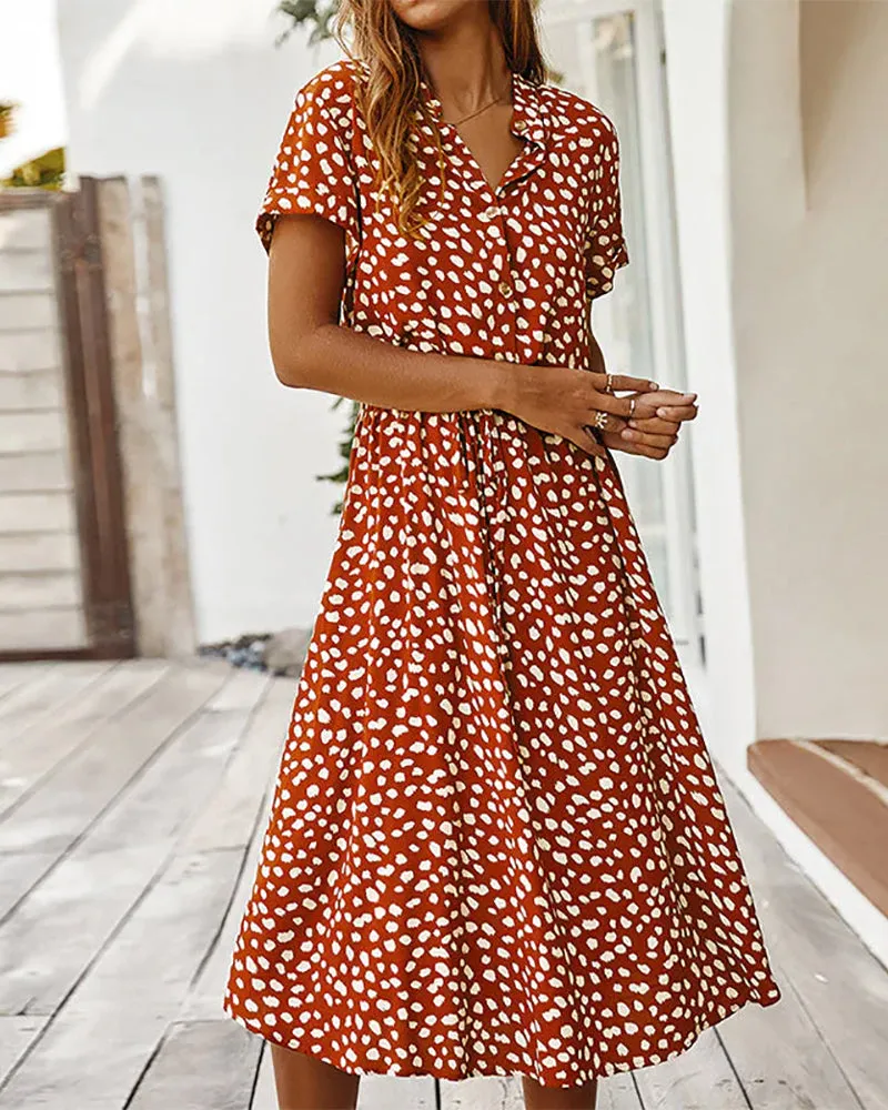 Clara - Midi Tupfenkleid