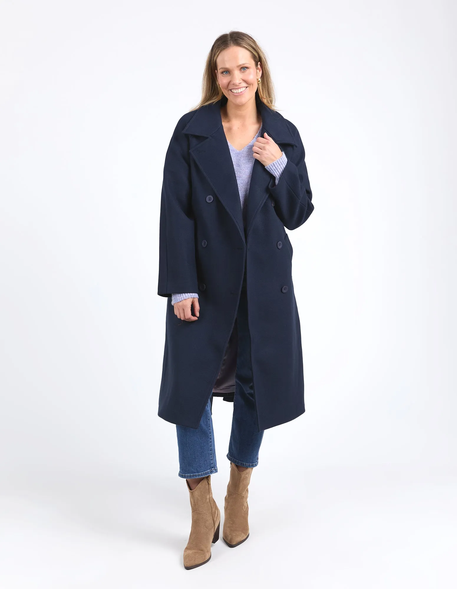 CLEMENCE COAT || NAVY