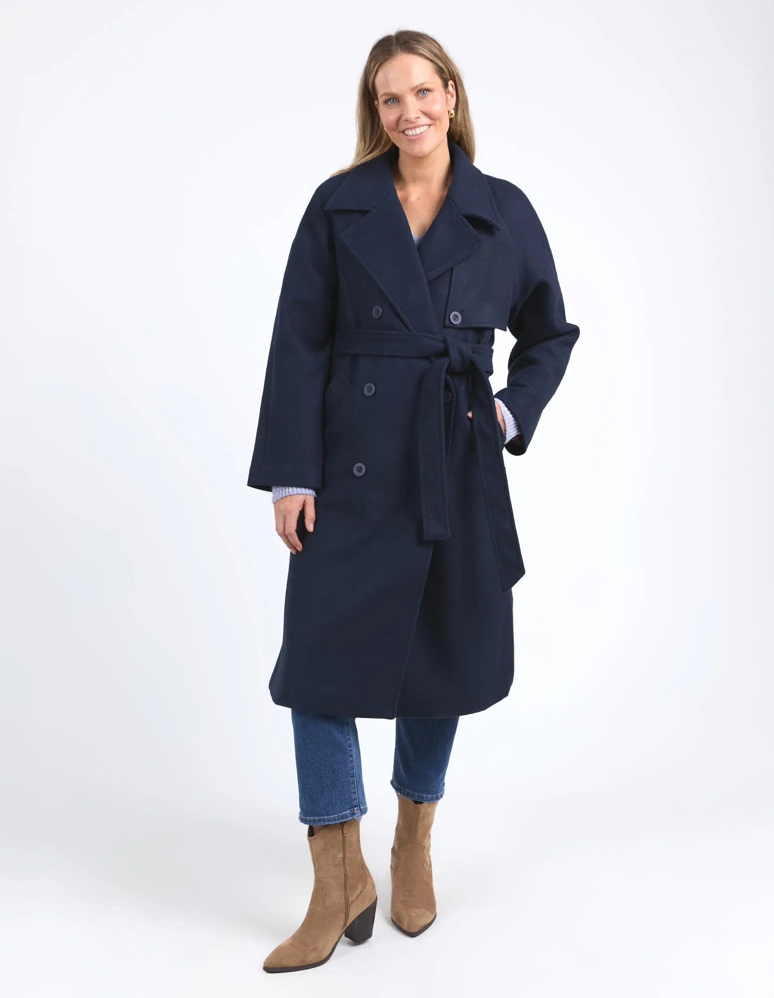 CLEMENCE COAT || NAVY