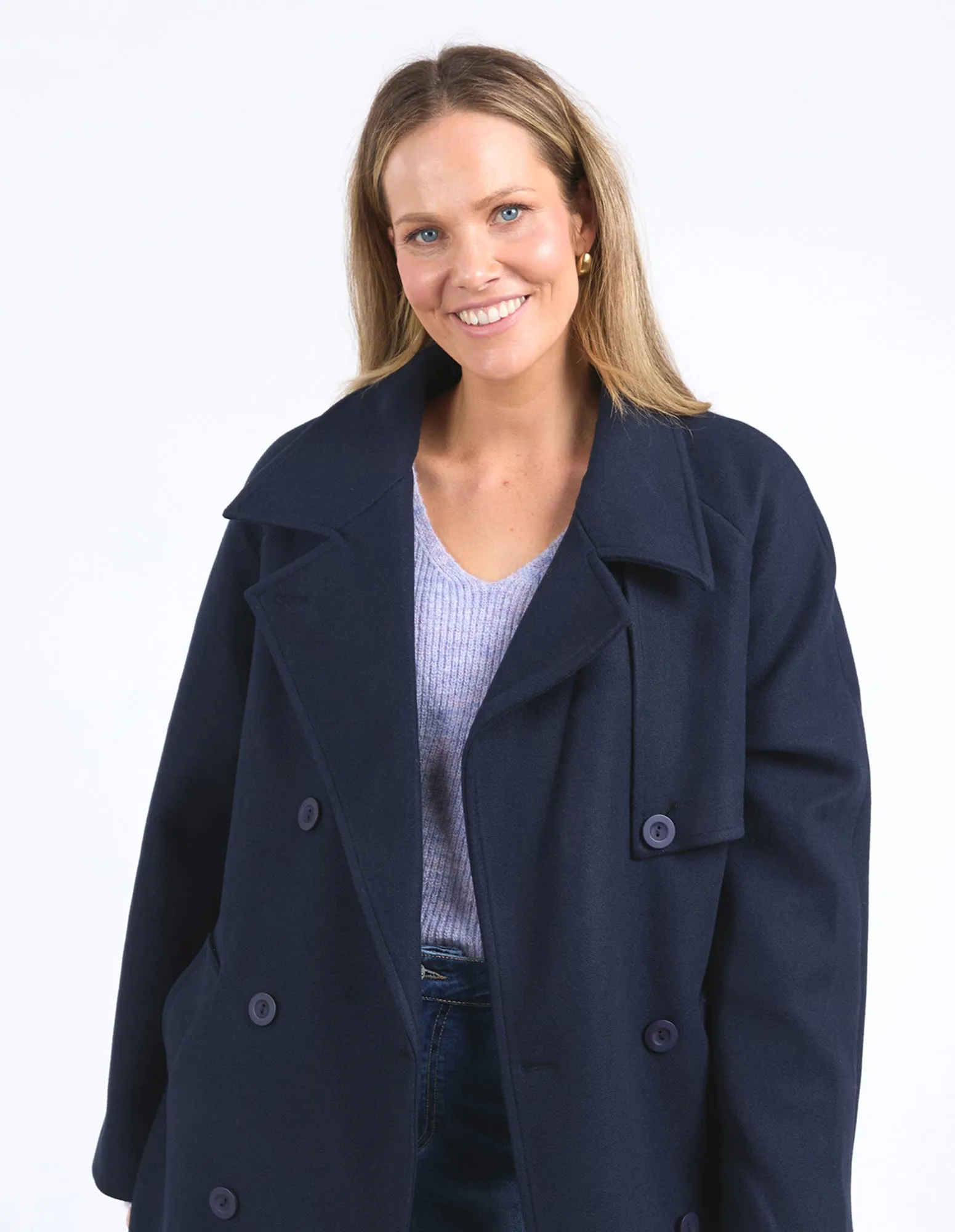 CLEMENCE COAT || NAVY