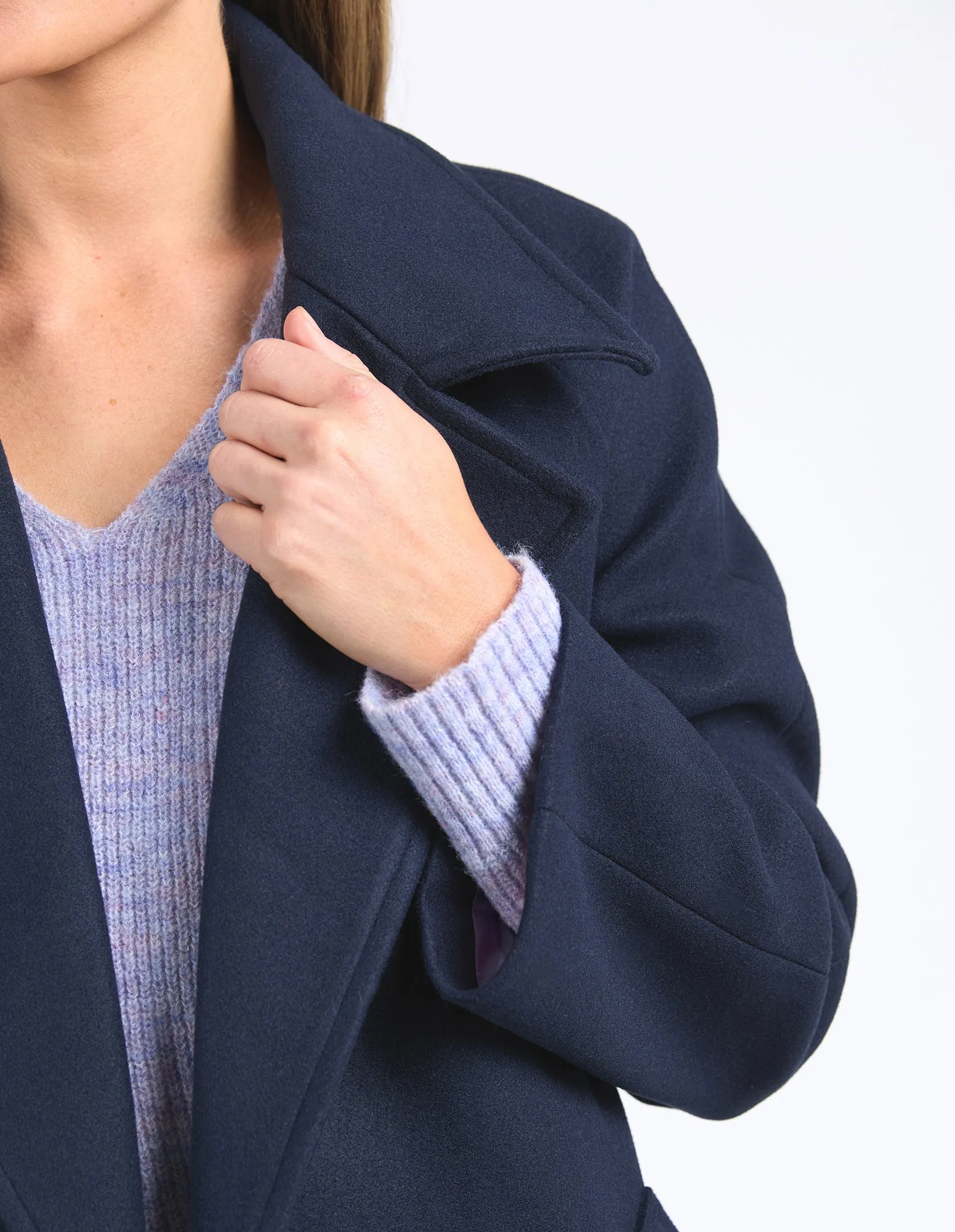 CLEMENCE COAT || NAVY
