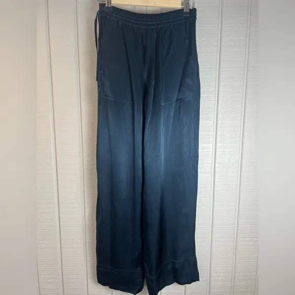 CLUB MONACO Satin Pajama wide leg lounge pantsSize XS