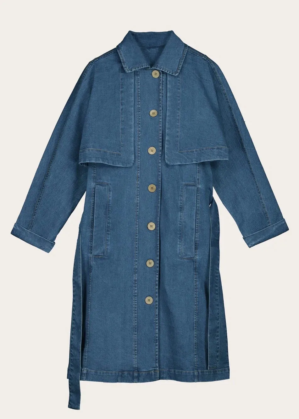 Coat | Linu Trench (Denim)