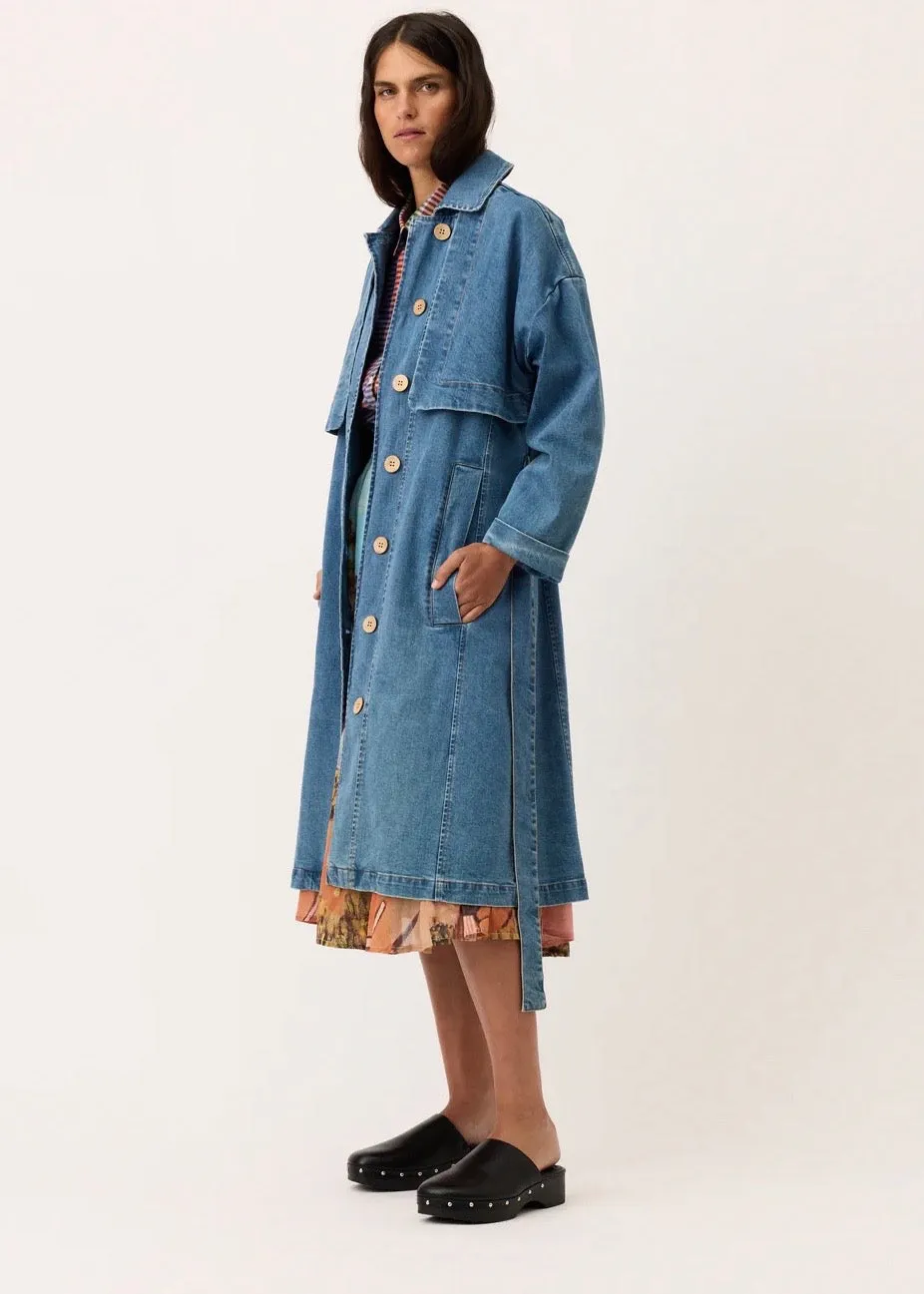 Coat | Linu Trench (Denim)
