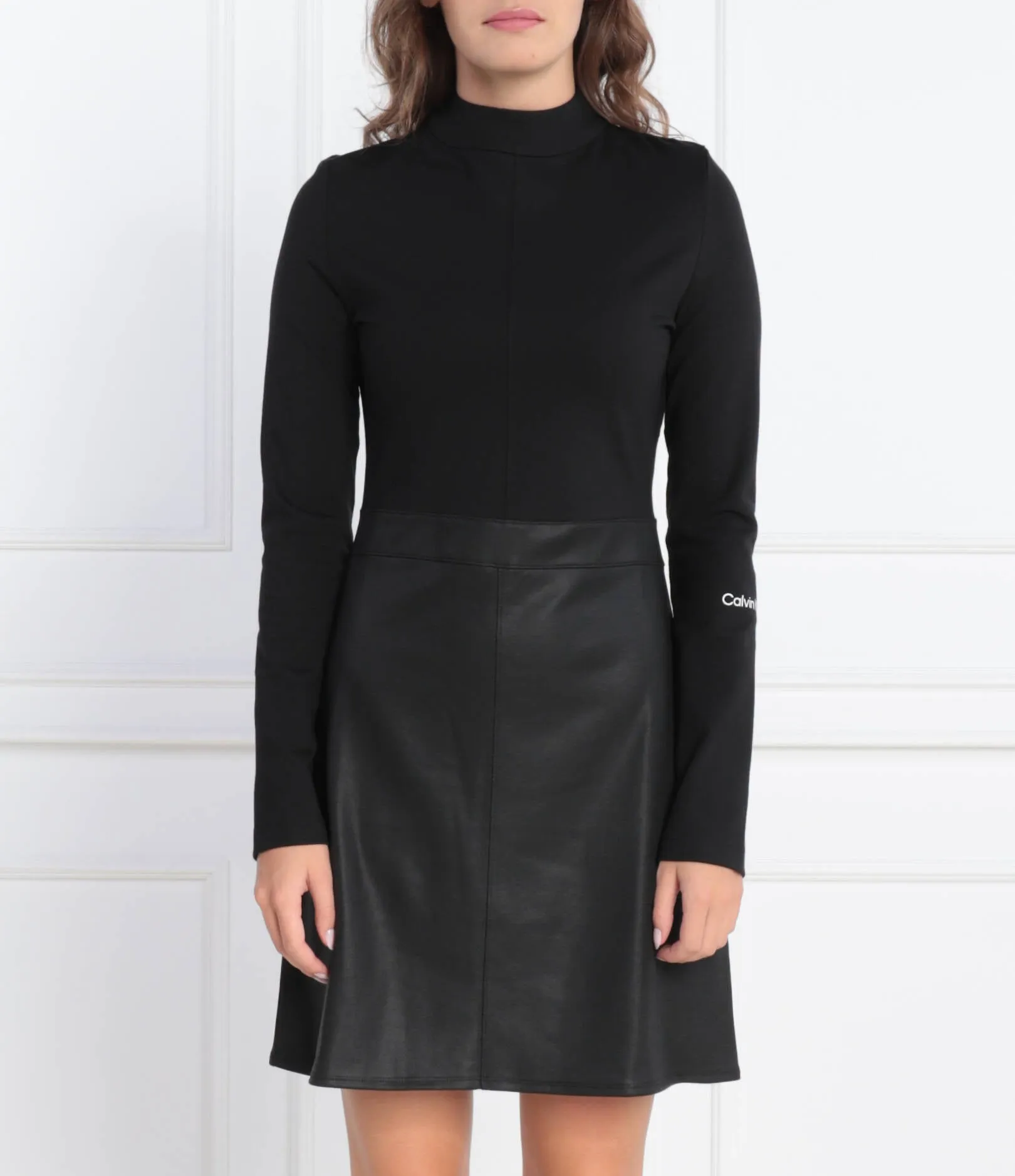 Coated Milano A-Line Dress