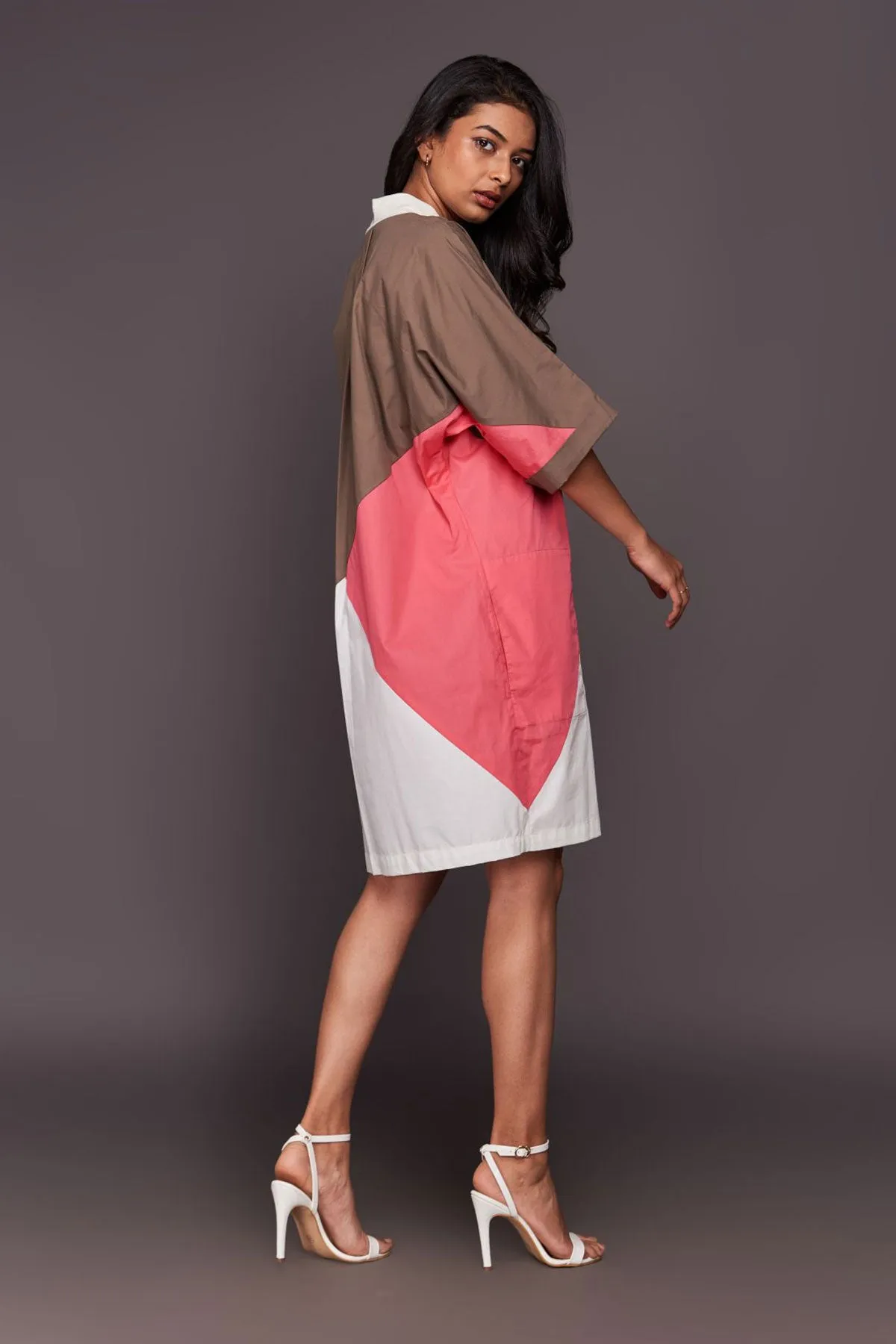 Colour Block Shift Dress