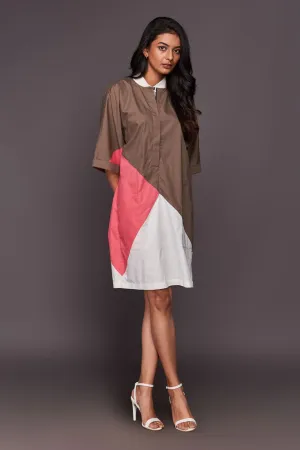 Colour Block Shift Dress