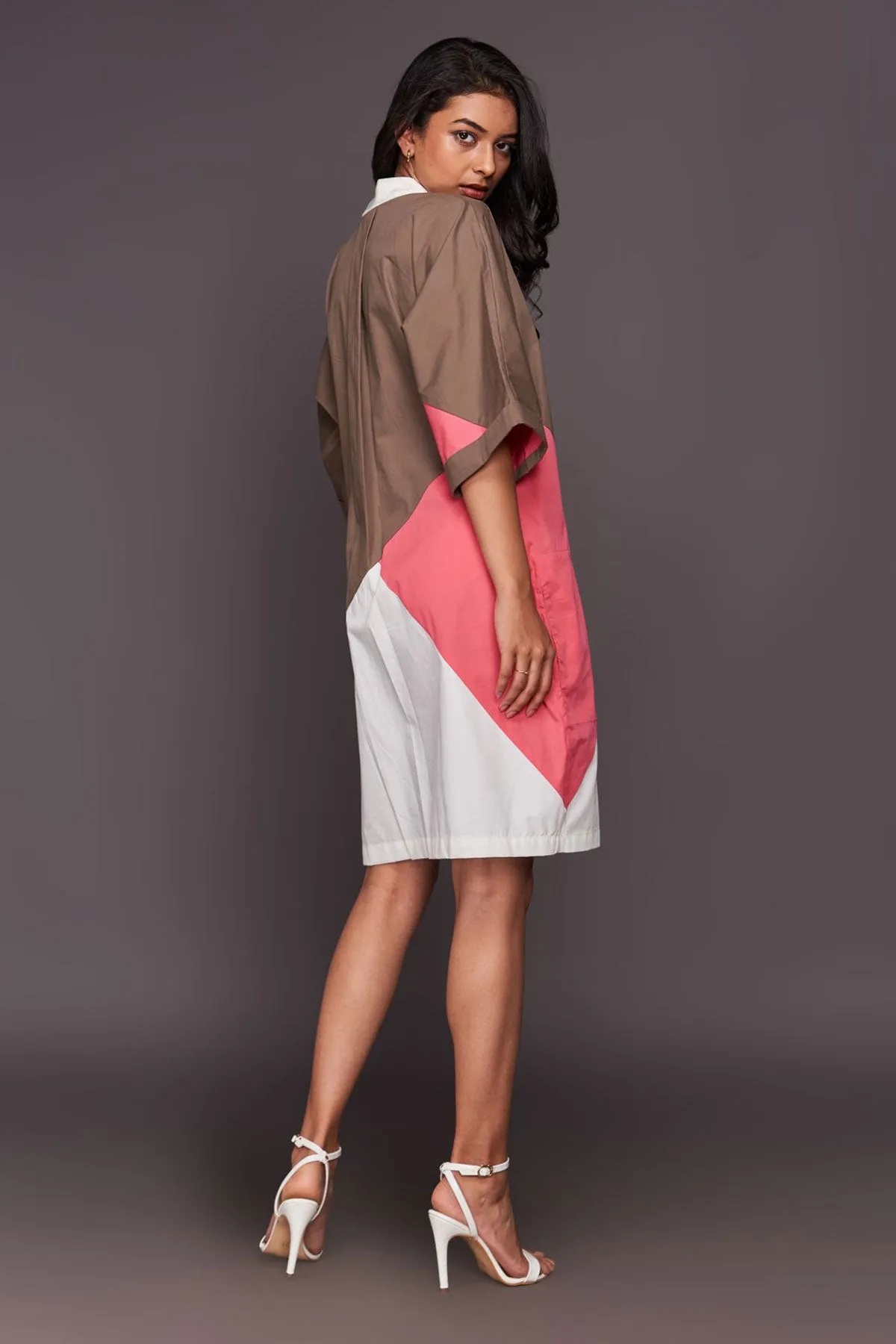 Colour Block Shift Dress