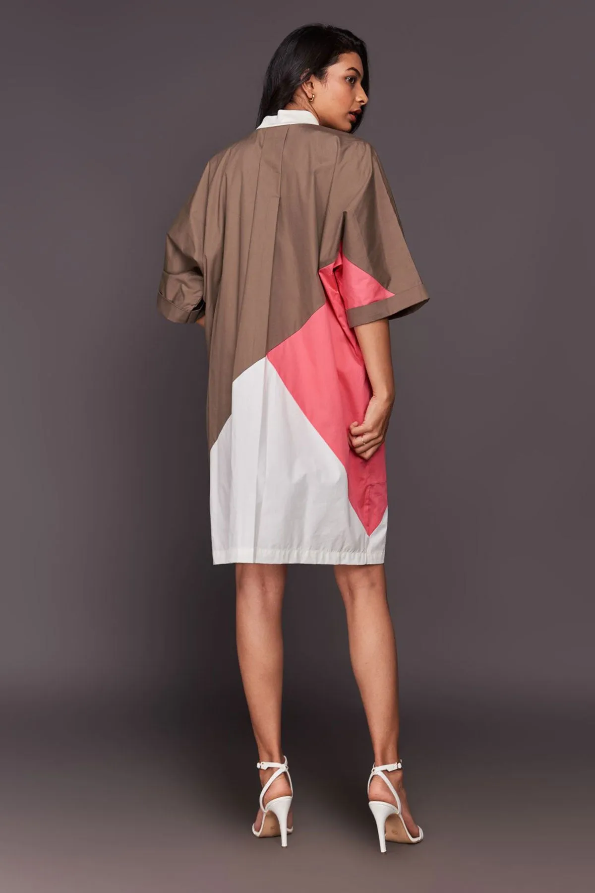 Colour Block Shift Dress