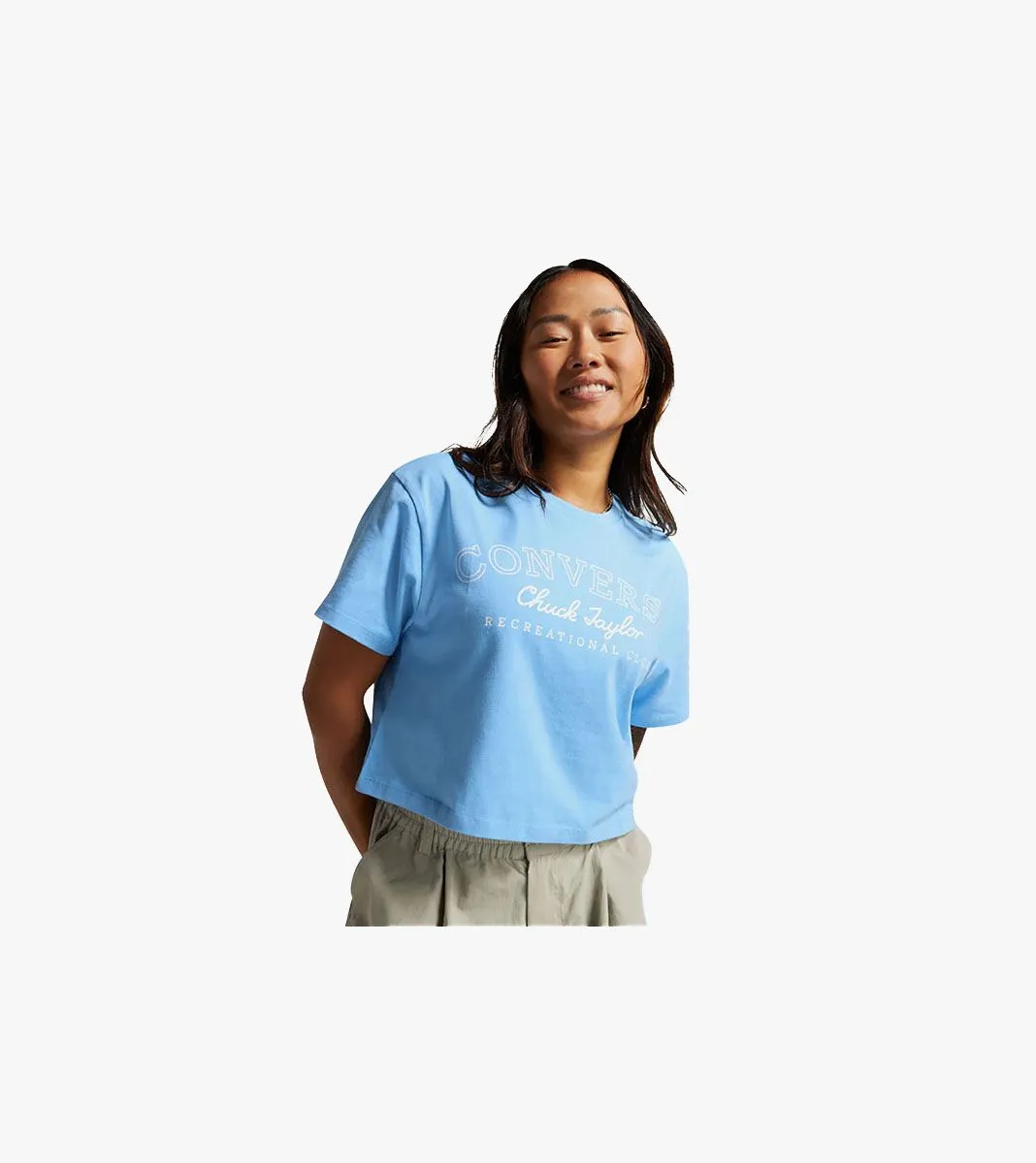 CONVERSE RETRO CHUCK CROPPED TEE