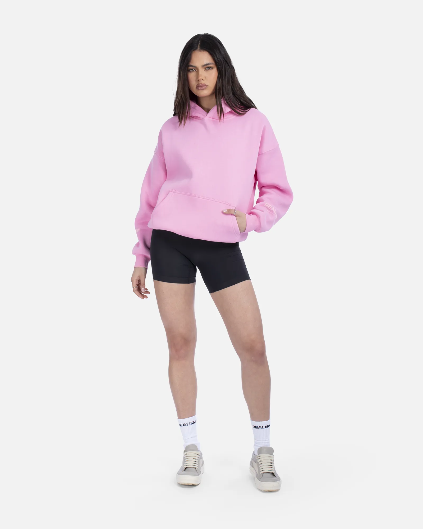 COURT BOXY HOODIE CANDY PINK
