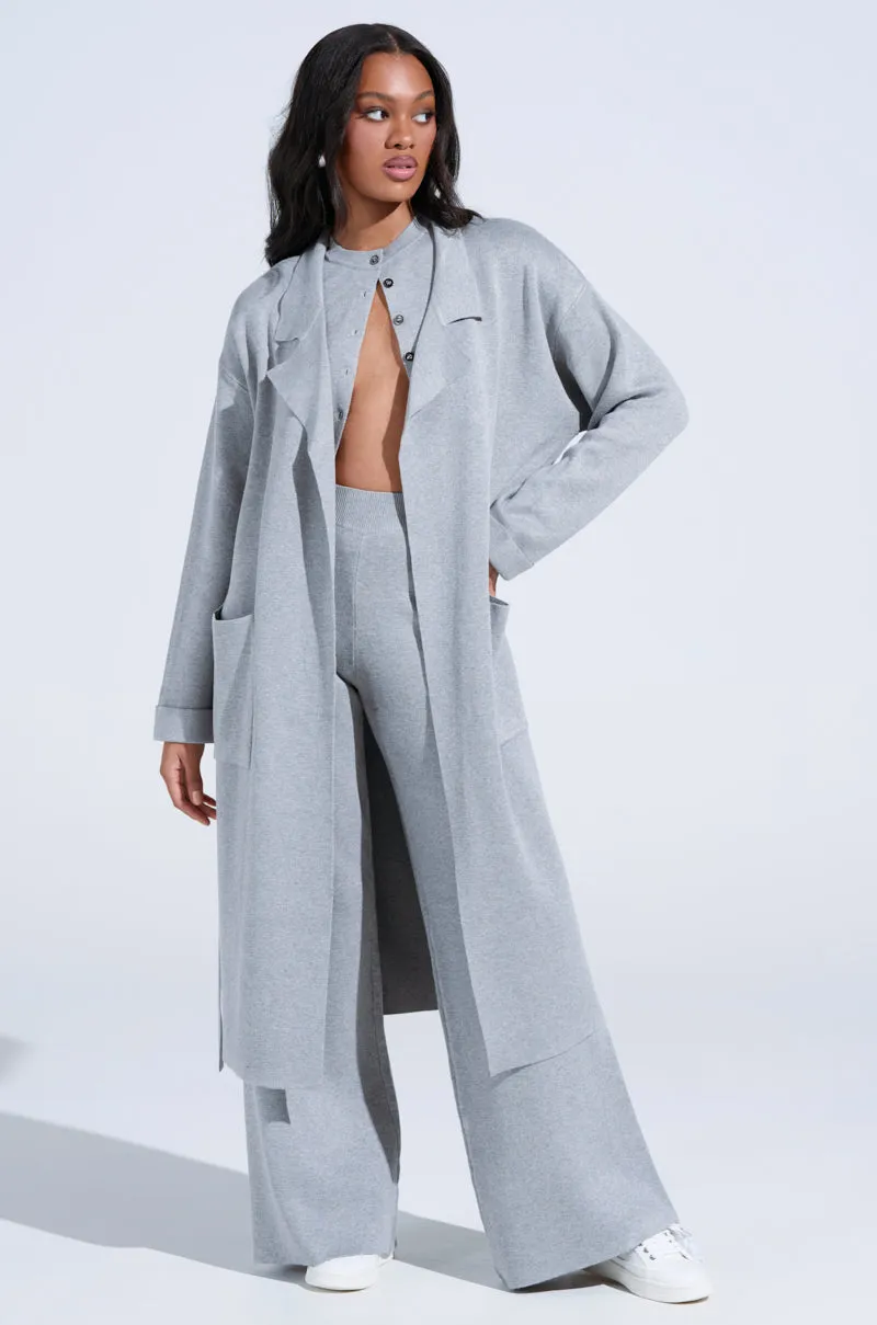 COZY LUXE KNIT TRENCH