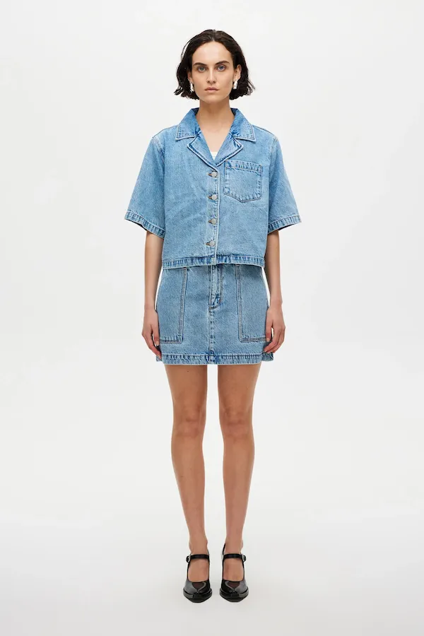 Crop Resort Short Sleeve Shirt Radio