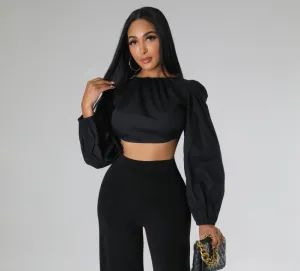 CROPPED BACKLESS TOP