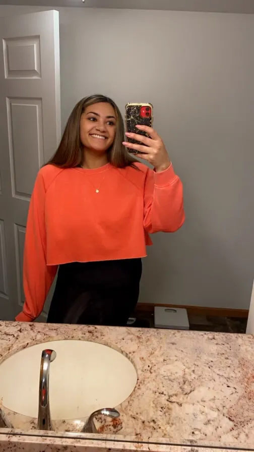 Cropped Sweatshirt - Watermelon