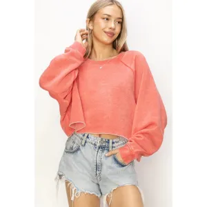 Cropped Sweatshirt - Watermelon