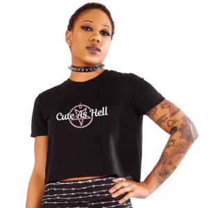 Cute As Hell Oversized Crop Top