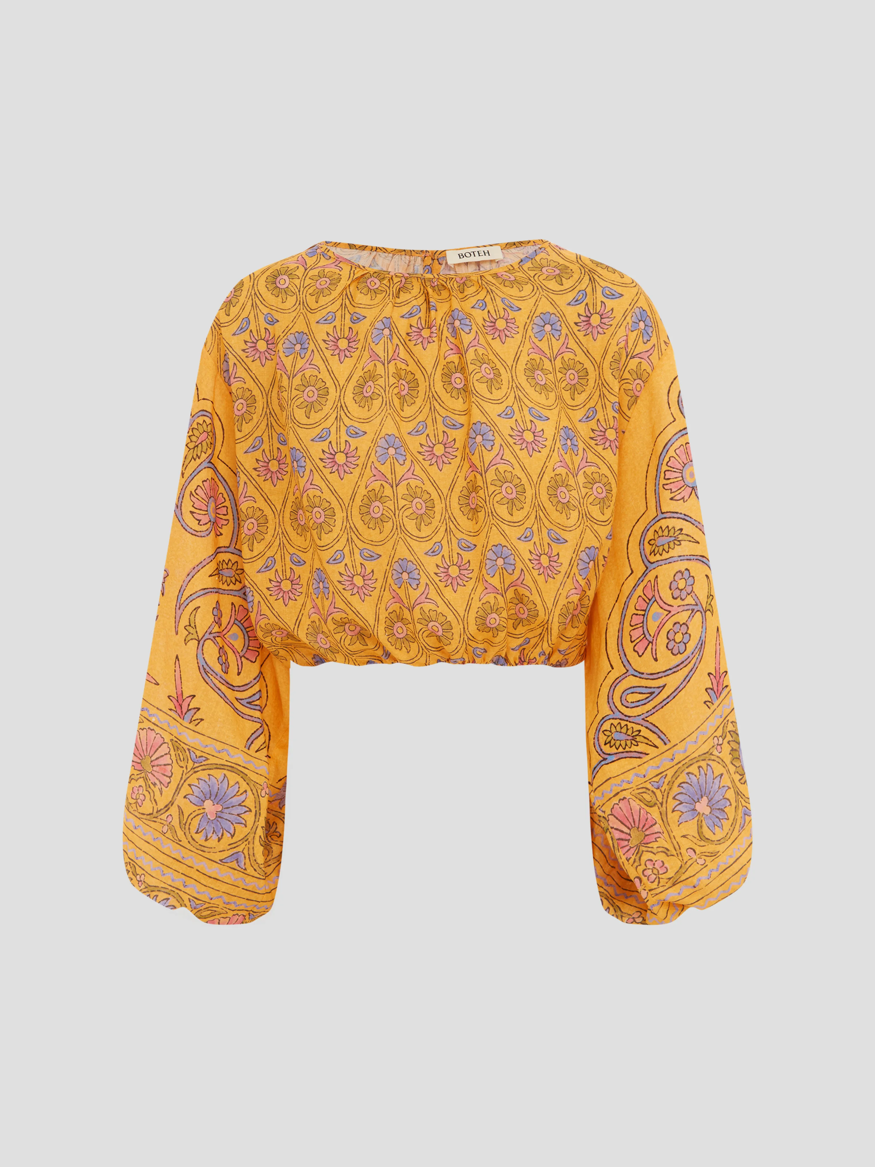 Darjeeling Full Sleeve Crop Top