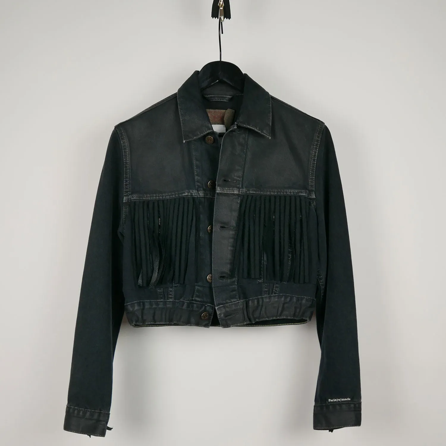Denim Jacket Short Fringe