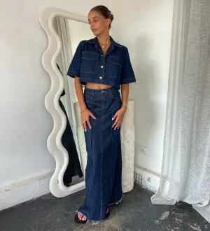 Dexter Cropped Denim Shirt