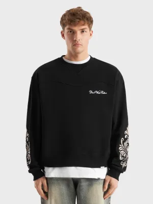 Don't Waste Culture Gravien Crewneck Sweatshirt | Black